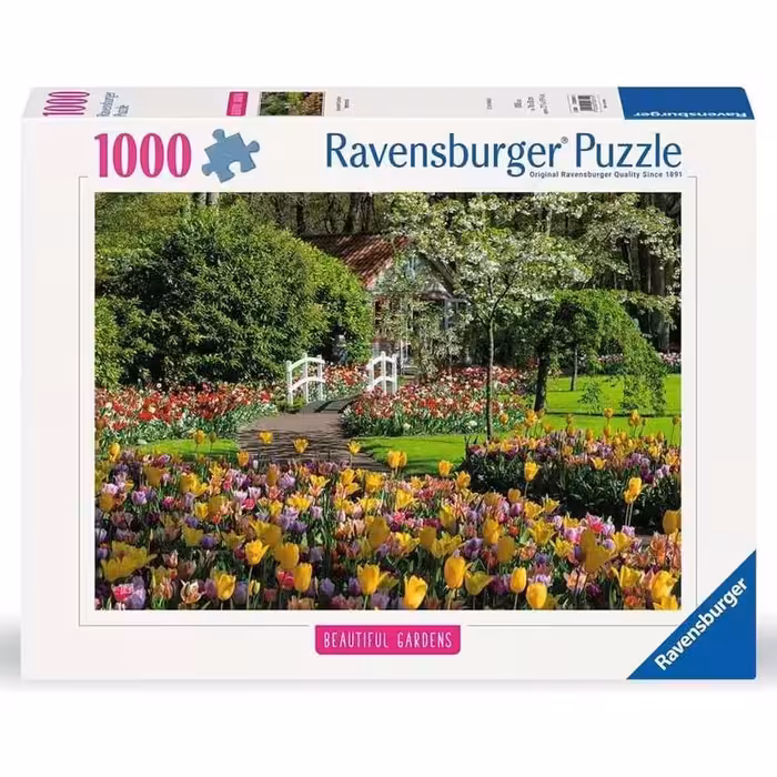 پازل 1000 تکه رونزبرگر طرح باغ کوکنهوف هلند