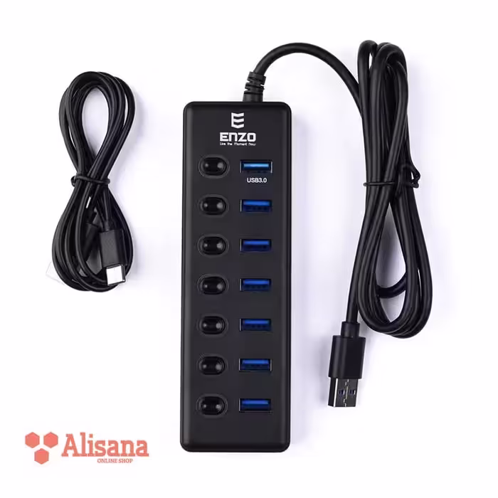 هاب USB3.0 هفت پورت انزو مدل UH-70A