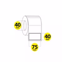 لیبل برچسب پی وی سی 75×40
