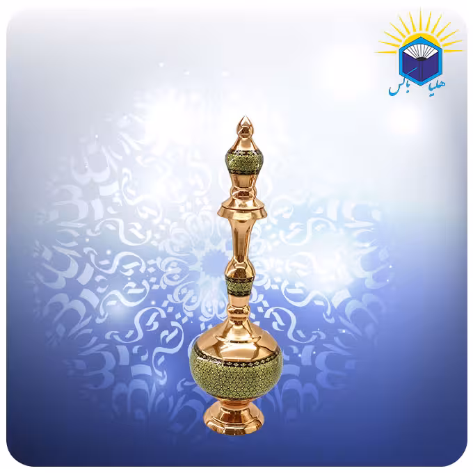 تنگ گیلاسی مس و خاتم کاری 36 سانت