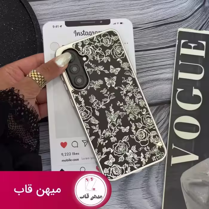 قاب Dark Flowers سامسونگ و شیائومی - کد (124758)