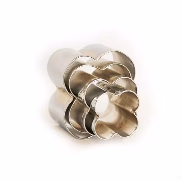 کاتر استیل شیرینی نخودچی 4 پر – 4 عددی