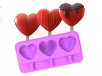 قالب بستنی قلب 3 عددی ساده