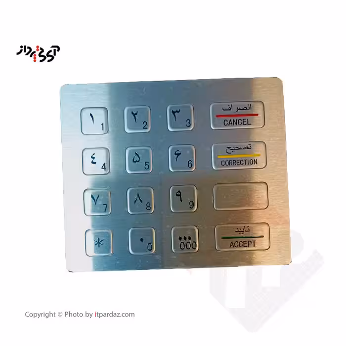 پین پد کیپد متال 16 کلید ماتریسی بدون پورت