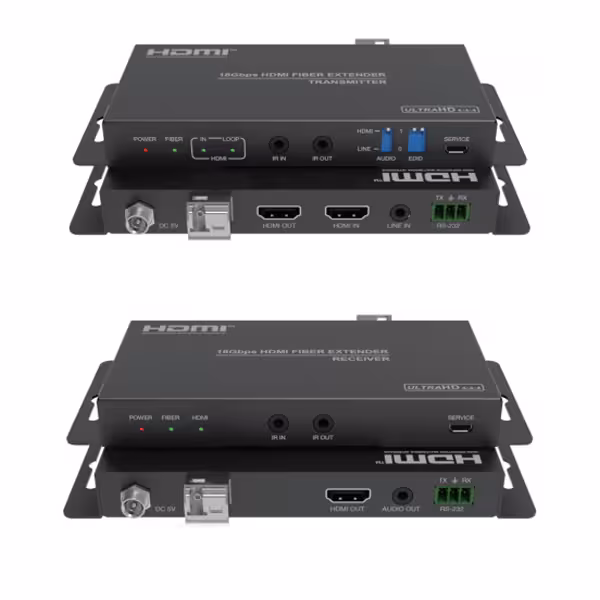 توسعه دهنده تصویر HDMI V2.0 روی فیبر نوری مدل FARANET FN-F200