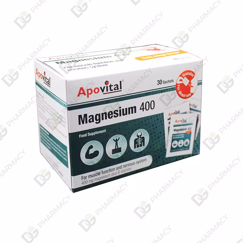 ساشه منیزیم 400 آپوویتال دیجی فارماسی
