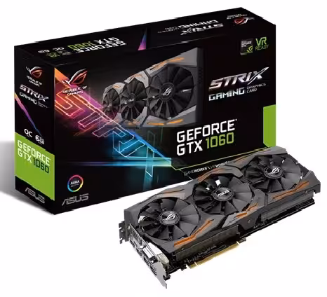 کارت گرافیک ایسوس مدل جی تی ایکس 1060 راگ استریکس گیمینگ با ظرفیت 6 گیگابایت