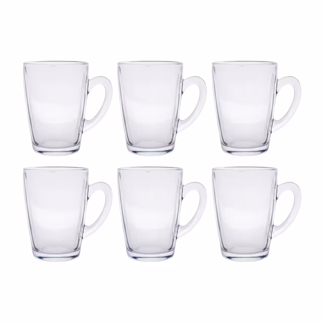 لیوان شیشه ای مدل اورانوس بسته 6 عددی