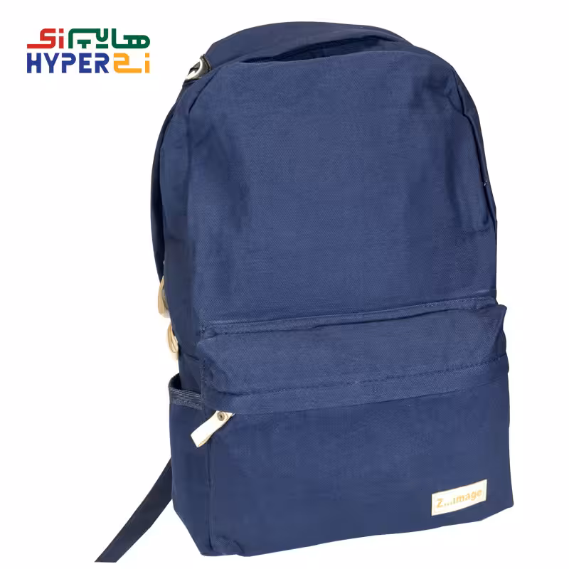 کوله پشتی مدرسه زیماژ طرح سرمه ای سادهZimage