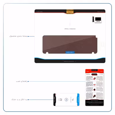 برچسب پوششی ماهوت مدل Natural-Leather مناسب برای تبلت سامسونگ Galaxy Tab S2 9.7 2015 T810