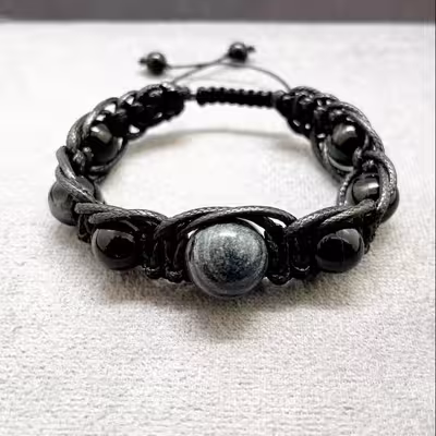 دستبند مدل سنگ عقیق و جاسپر