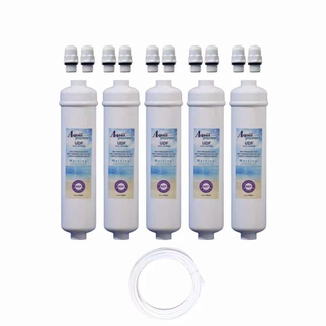 فیلتر یخچال ساید بای ساید آکوا پیورست مدل COCONUT SHELL 2500G مجموعه 5 عددی