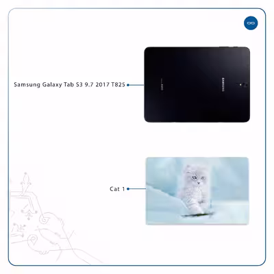 برچسب پوششی ماهوت مدل Cat-1 مناسب برای تبلت سامسونگ Galaxy Tab S3 9.7 2017 T825