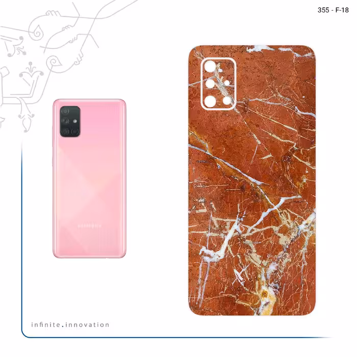برچسب پوششی ماهوت مدل Red Marble مناسب برای گوشی موبایل سامسونگ Galaxy A71