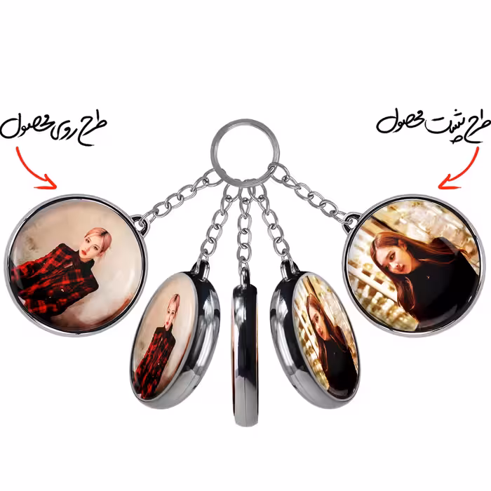 جاکلیدی خندالو طرح رزی گروه بلک پینک مدل دوطرفه کد 36623663