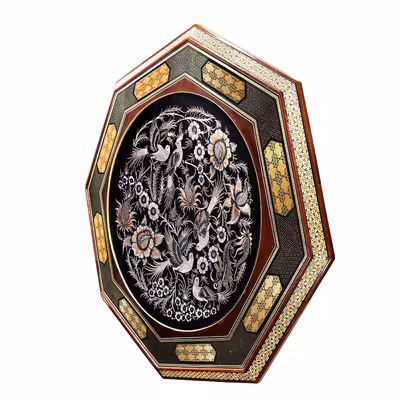 تابلو قلمزنی مدل پدیده هنری کد Magnificent-Art75Octagonal