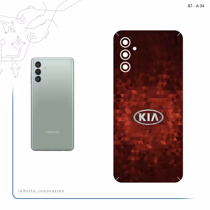 برچسب پوششی ماهوت مدل KIA_Logo مناسب برای گوشی موبایل سامسونگ Galaxy M13 (India)