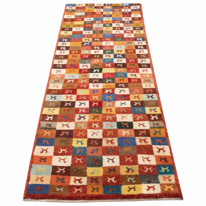 گبه دستباف کناره طول دو متر سی پرشیا کد 706100