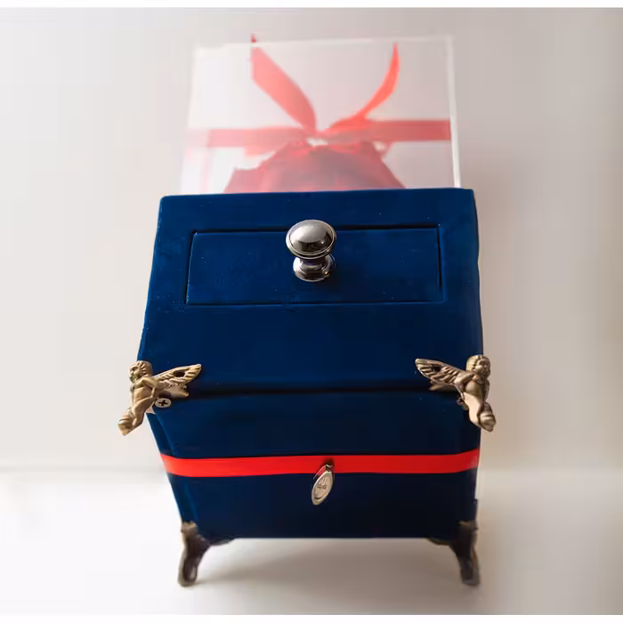 جعبه موزیکال کشودار رز جاودان دکوفیوره مدل کوک لاو