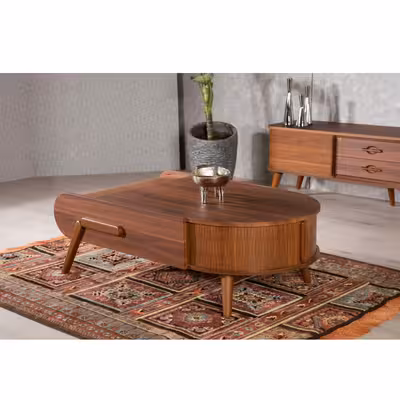 میز پذیرایی ررویال.سی.او مدل 91 مجموعه 4 عددی به همراه میز تلویزیون