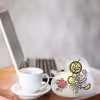 آباژور سنگ نمک طرح قلب کد 7