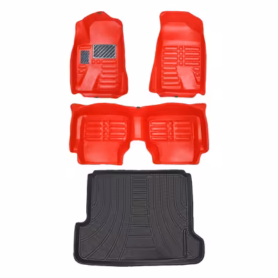    کفپوش پنج بعدی خودرو پانیذ مدل EVA مناسب برای سمند EF7 به همراه کفپوش صندوق