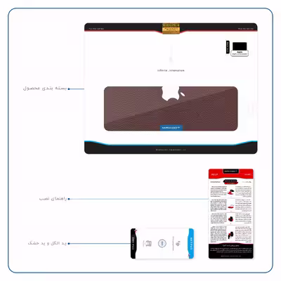 برچسب پوششی ماهوت مدل Natural-Leather مناسب برای تبلت اپل iPad Pro 9.7 2016 A1674