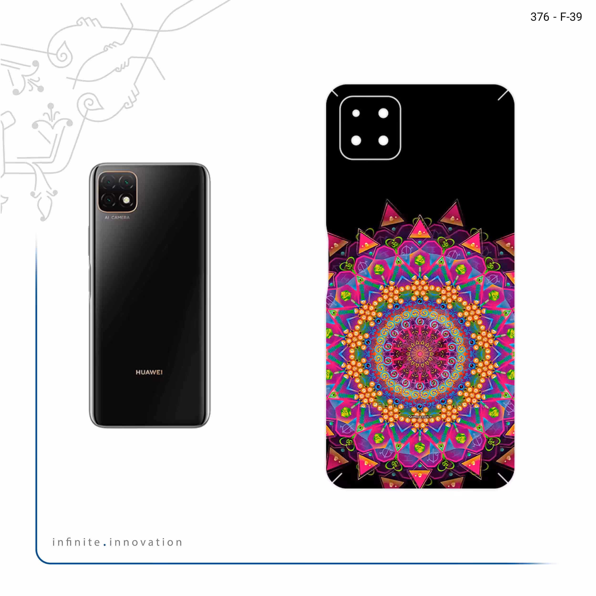 برچسب پوششی ماهوت مدل Mandala Design 5 مناسب برای گوشی موبایل هوآوی Nova Y60