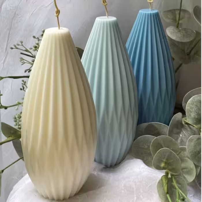 قالب شمع مدل خمره ای شیاردار