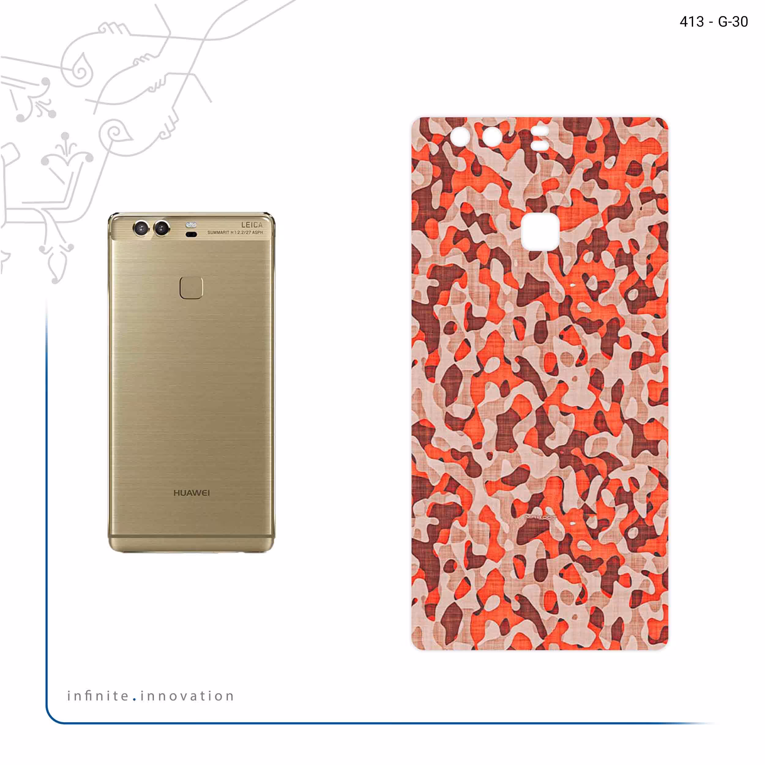 برچسب پوششی ماهوت مدل Red Infantry Army مناسب برای گوشی موبایل هوآوی P9 Plus