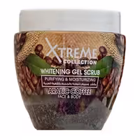 ژل اسکراب روشن‌کننده و آبرسان صورت و بدن اکستریم Xtreme مدل قهوه حجم 500ml