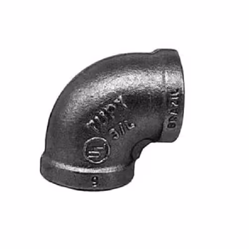 زانو 90 درجه سیاه توپی برزیل سایز 1.2 اینچ