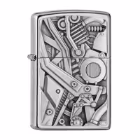 فندک زیپو Zippo مدل Z-2007111 | فندک بنزینی طرح کلاسیک مشکی مات | موتور | ساخت آمریکا | با گارانتی مادام العمر | مناسب برای استفاده روزمره و مجموعه‌داری