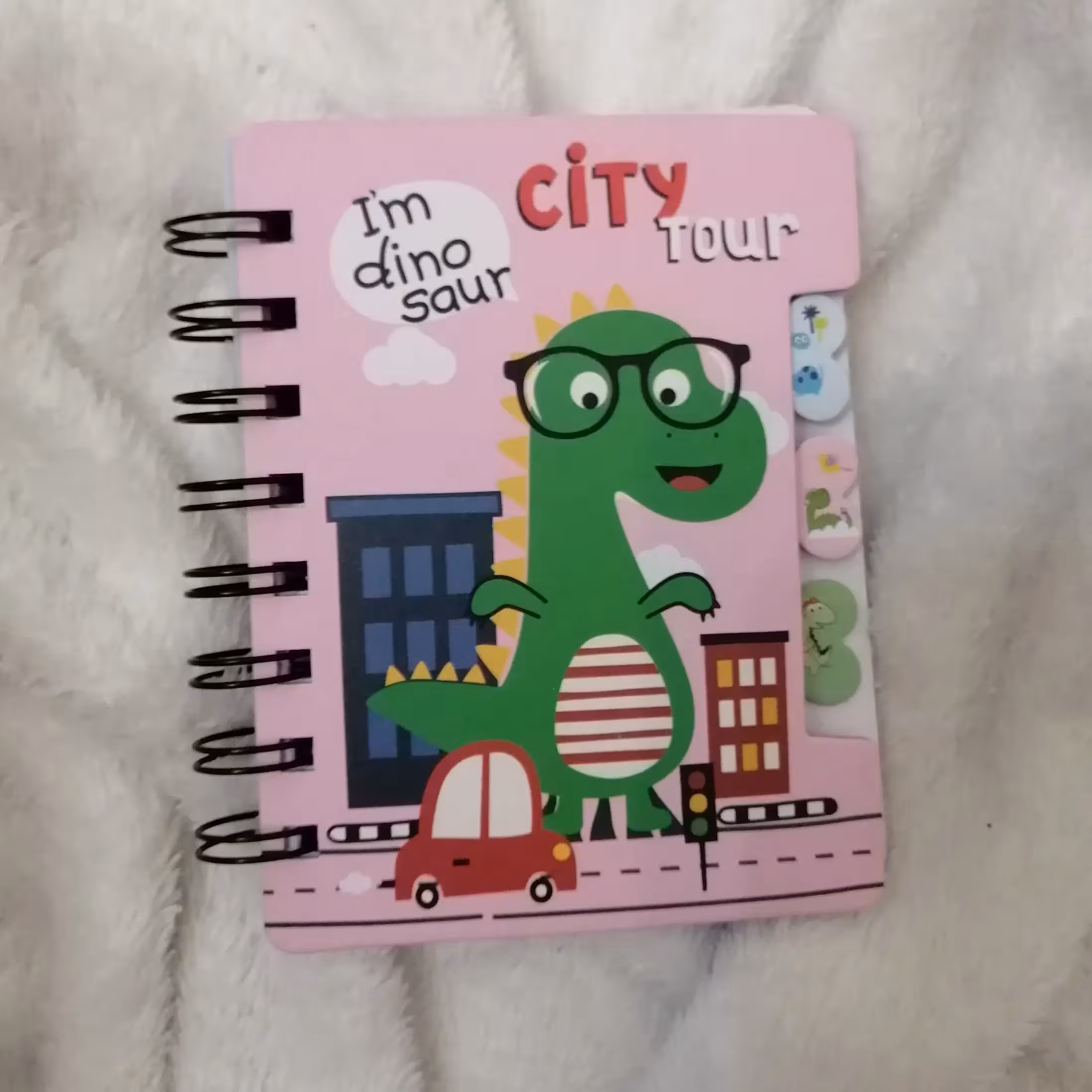 دفترچه طرح دایناسور، جلد سخت، شیت دار،