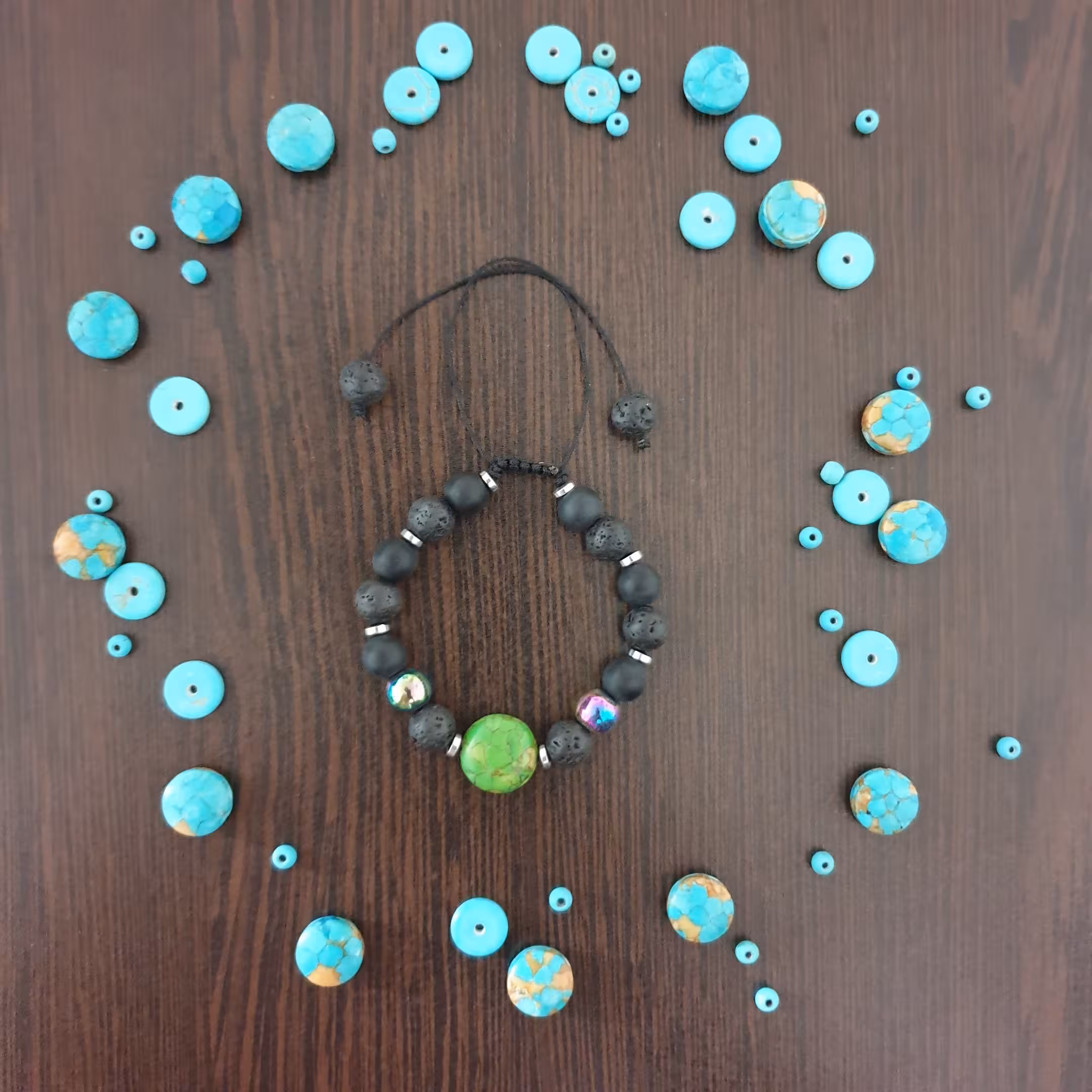 دستبند سنگ مشکی1