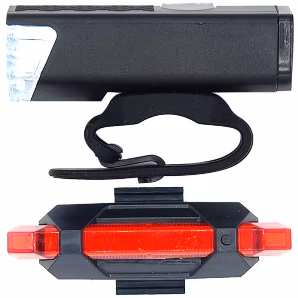 چراغ جلو و عقب دوچرخه مدل شارژی 200 لومن کد 760