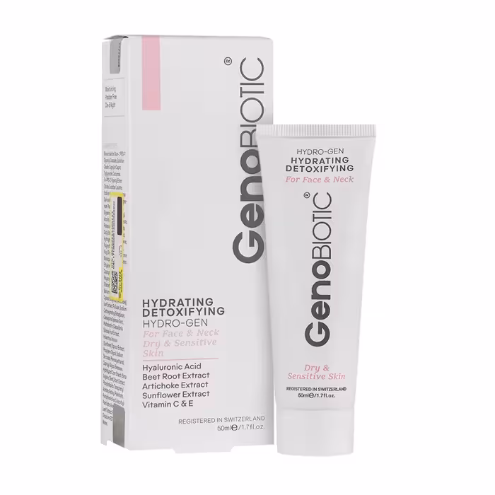 کرم رطوبت رسان صورت پوست خشک ژنو بایوتیک 50 میل | Geno Biotic Hydrating And Detoxifying Cream For Dry Skin