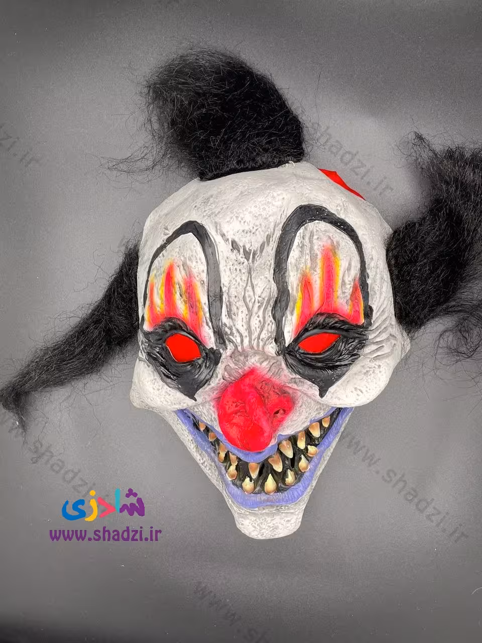 ماسک هالووین دلقک مو مشکی