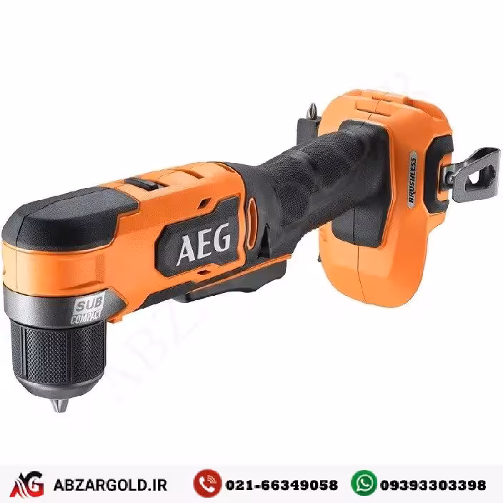 دریل شارژی سرکج براشلس 18 ولت 2 سرعته مدل BS18SRABL آاگ Aeg
