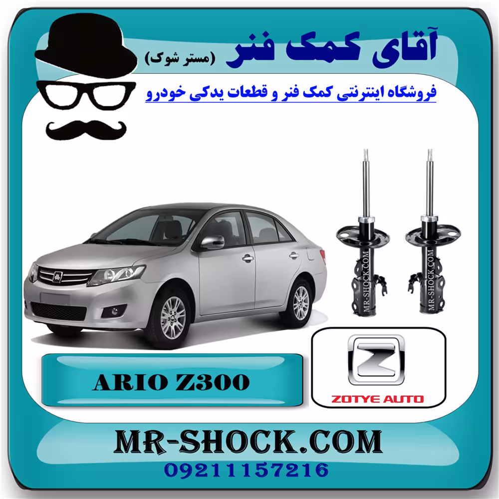 کمک فنر جلو آریو زوتی Z300 برند ساخت چین (گازی) با بهترین کیفیت