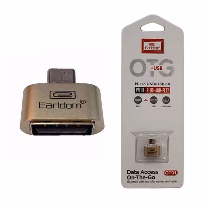 مبدل microUSB به USB OTG ارلدام مدل ET-OT01