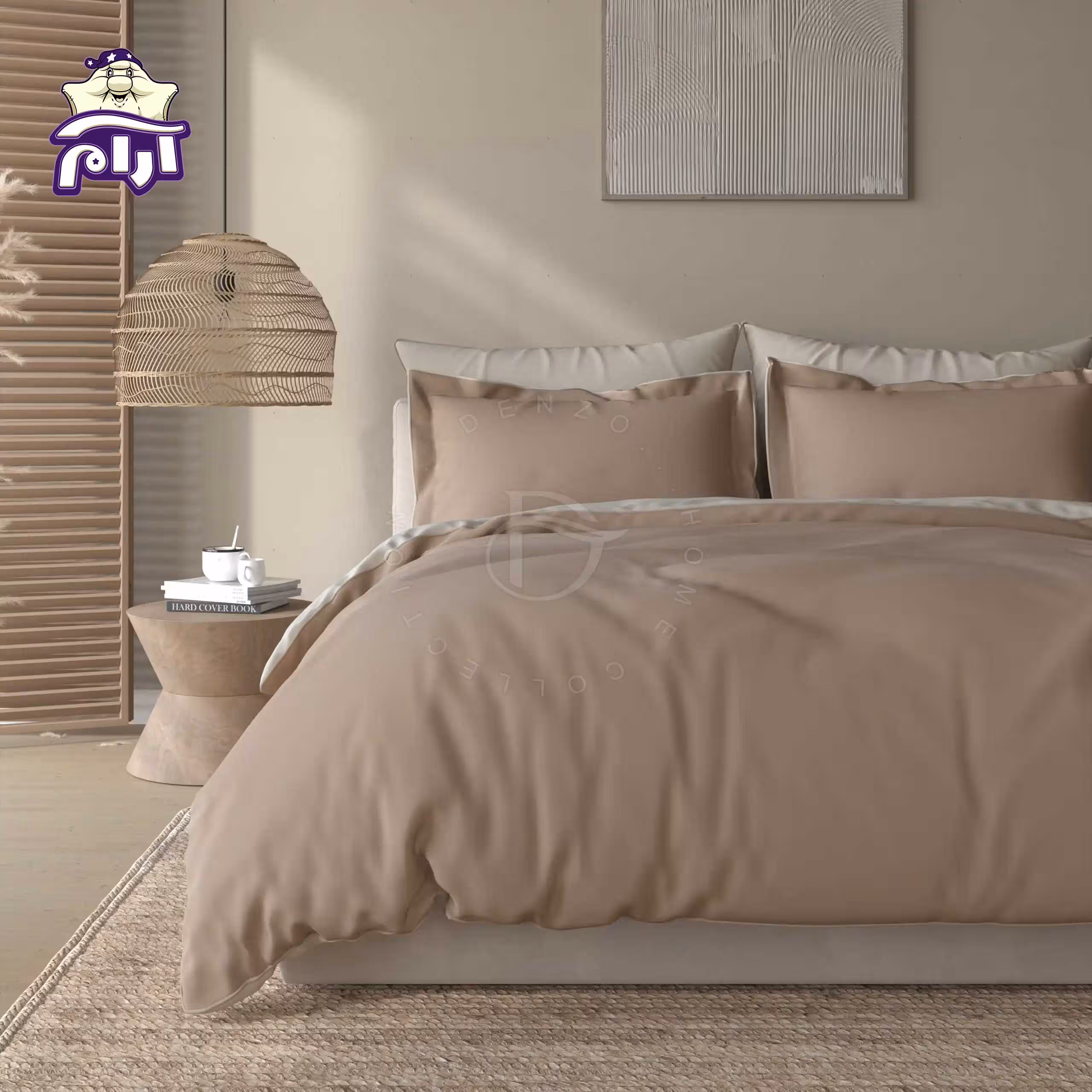 سرویس روتختی لحاف دو نفره دنزو 7 تکه کد 54