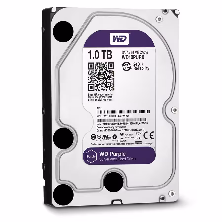 هارد اینترنال وسترن دیجیتال 1 ترابایت بنفش WD10PURX Purple