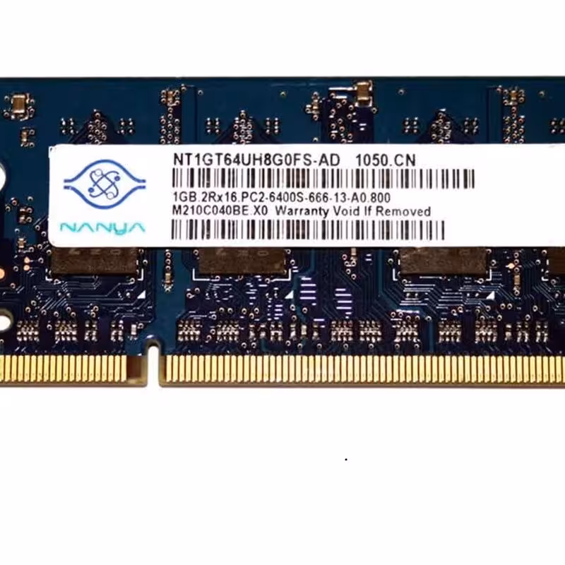 رم لپ تاپ DDR2 نانیا 800 مگاهرتز مدل PC6400S  ظرفیت 1 گیگابایت