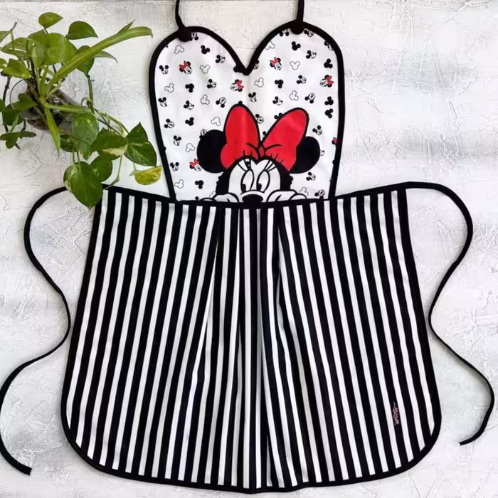 پیشبند مخمل نسوز مدل میکی موس طرح 62