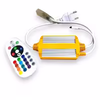 ریموت کنترل فلزی RGB برای ریسه رنگی، قابلیت روشن کردن 80 متر ریسه