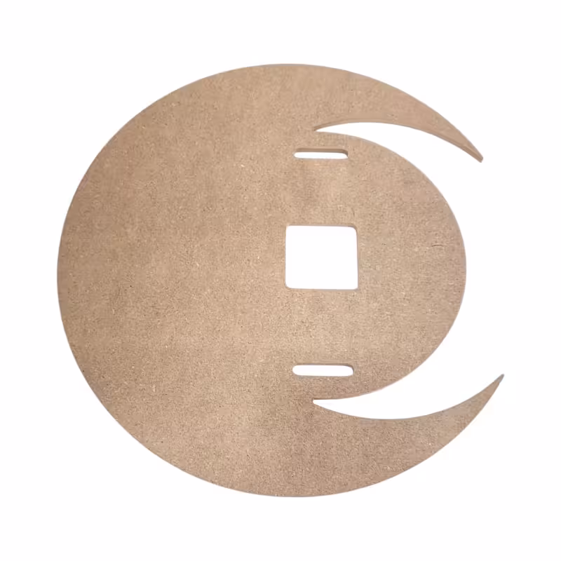 بیس MDF ساعت طرح هلال ماه 50 سانت