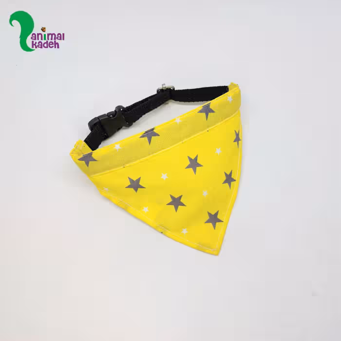 دستمال گردن مخصوص سگ مدل ستاره زرد