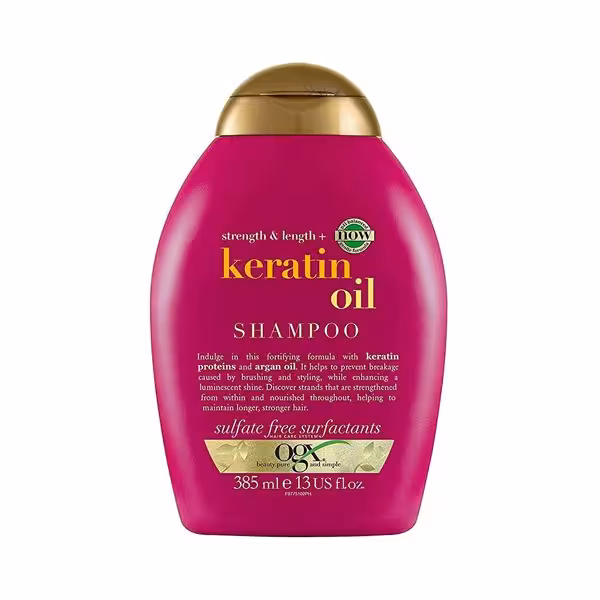 شامپو کراتینه فری سولفات او جی ایکس Ogx keratin oil