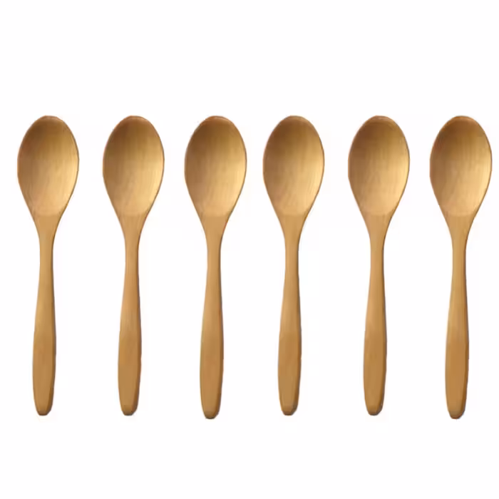 قاشق آشپزی مدل چوبی مجموعه 6 عددی | کالا مکس